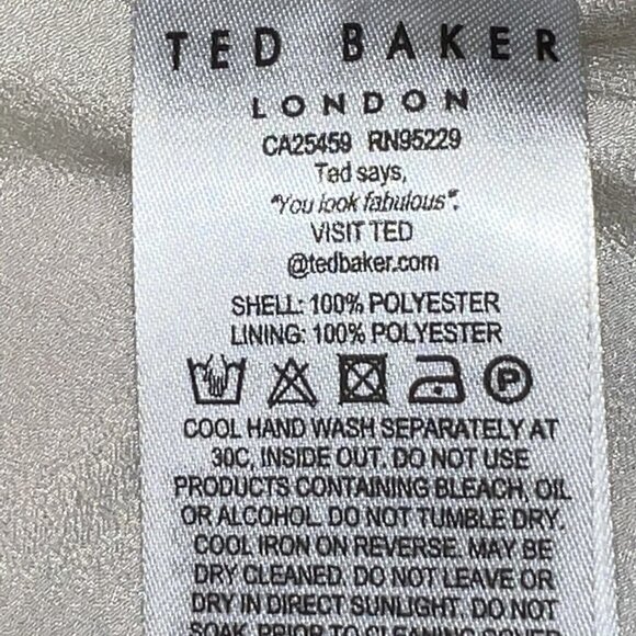 Ted Baker Warrenn Printed Button Through Cami Maxi Dress Dusky Pink US XS ( 1 ) - Picture 10 of 12